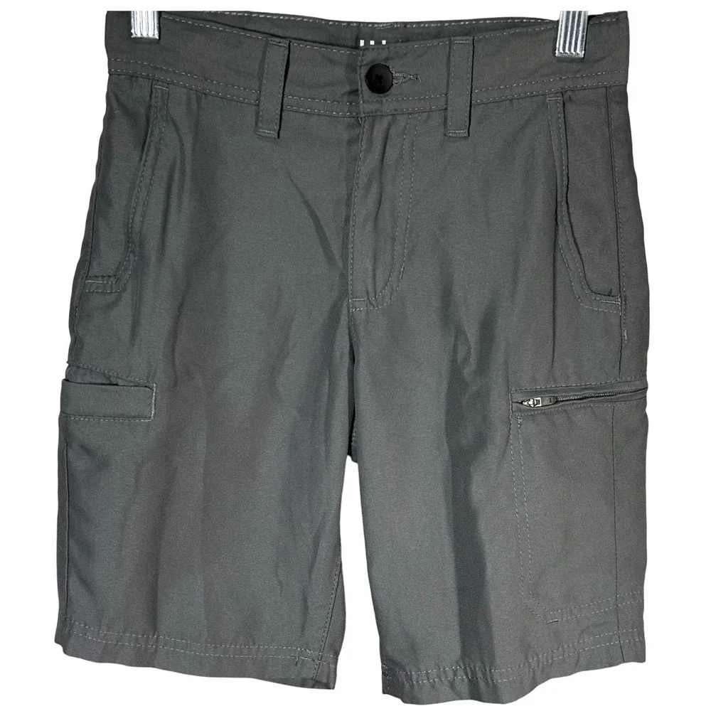 Urban Pipeline Kids Cargo Shorts Size 8 Gray SuperStrong‎ Hits At Knee